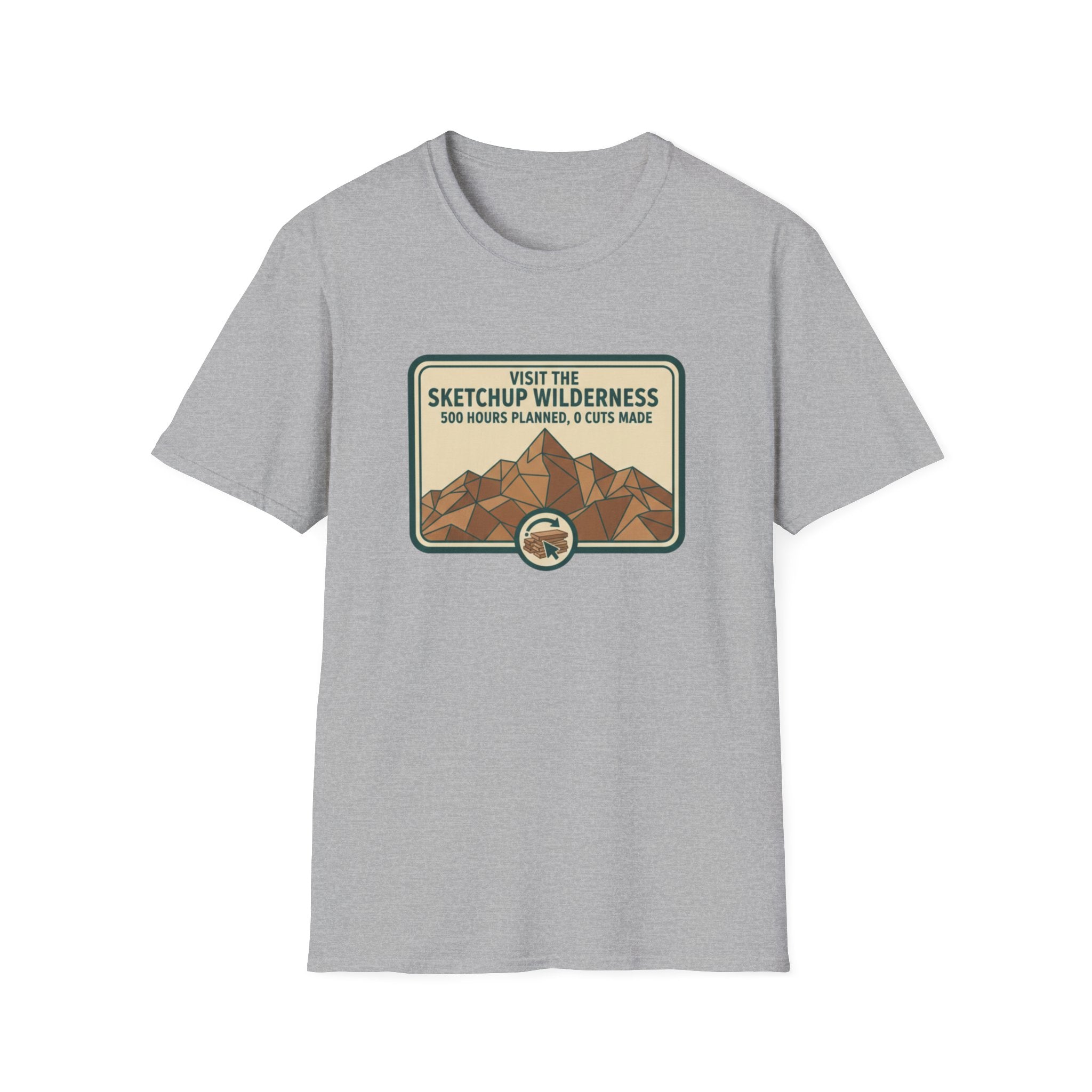 Plaque Visit The Sketchup Wilderness T-Shirt