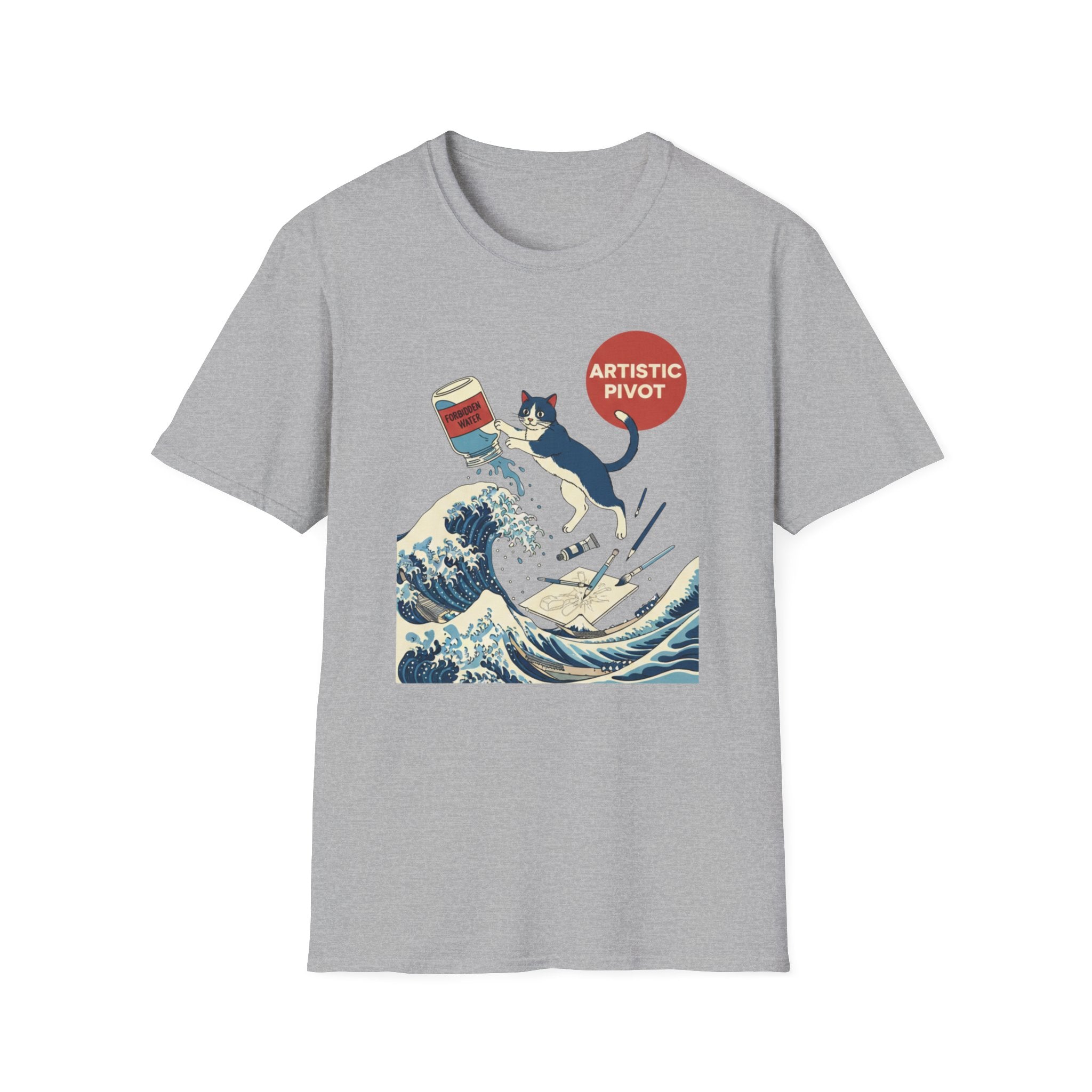 Cat Wave Artistic Pivot T-Shirt