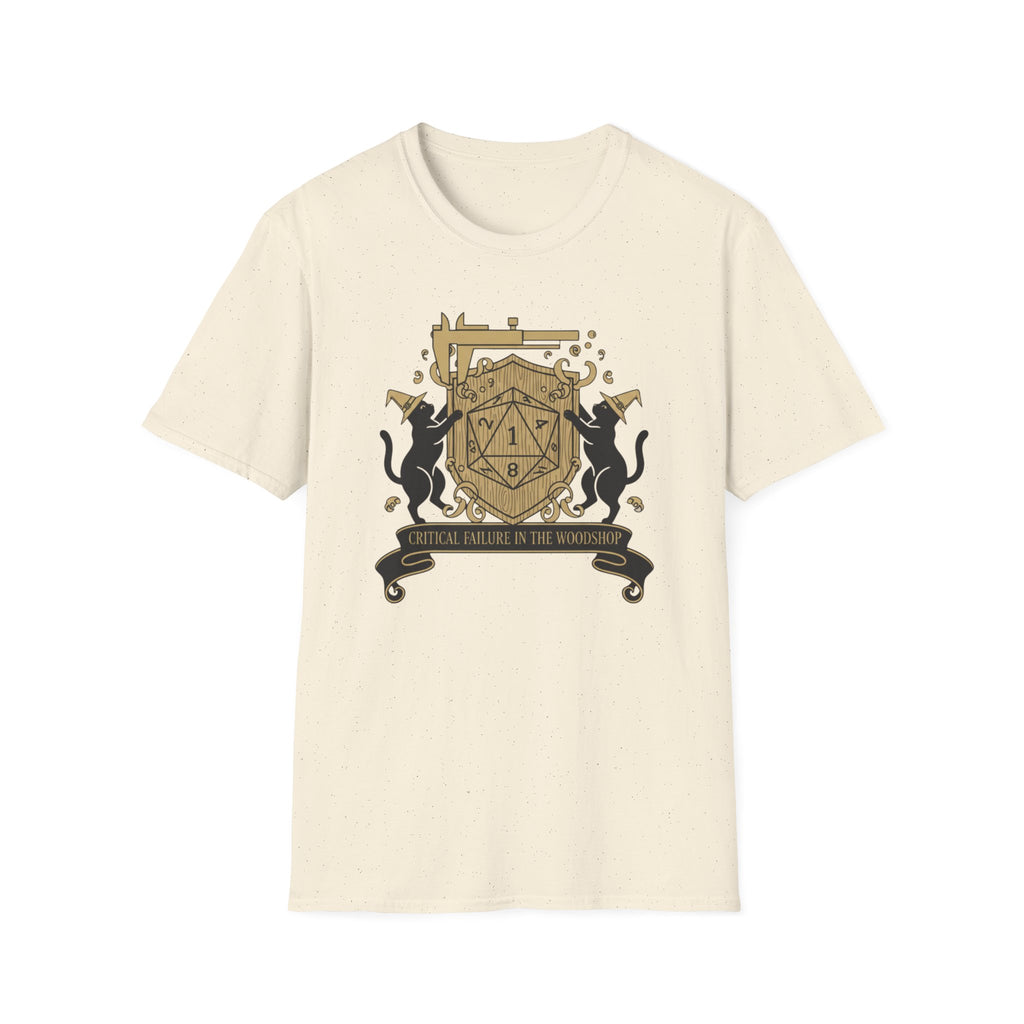 Cats Critical Failure In The Woodshop T-Shirt
