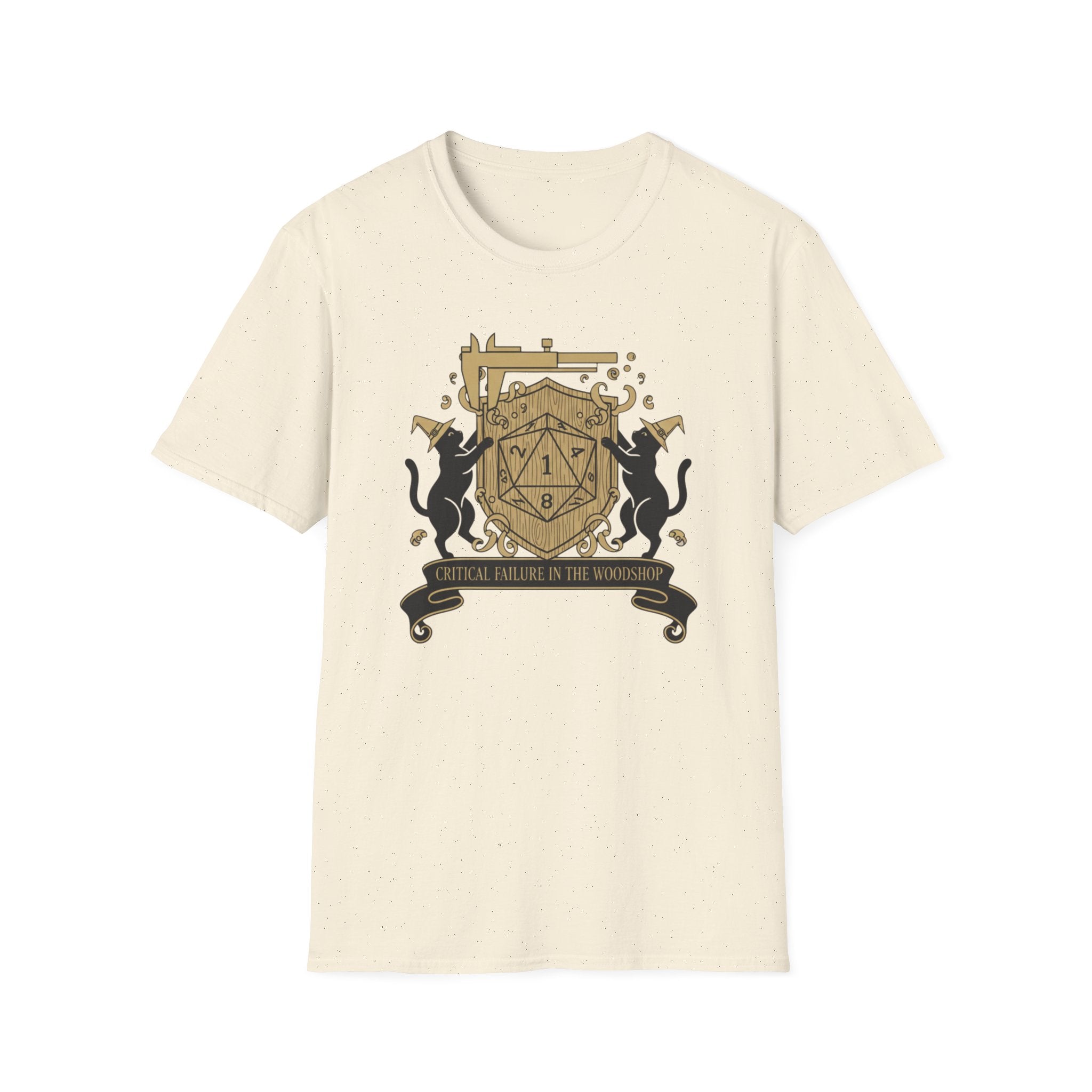 Cats Critical Failure In The Woodshop T-Shirt