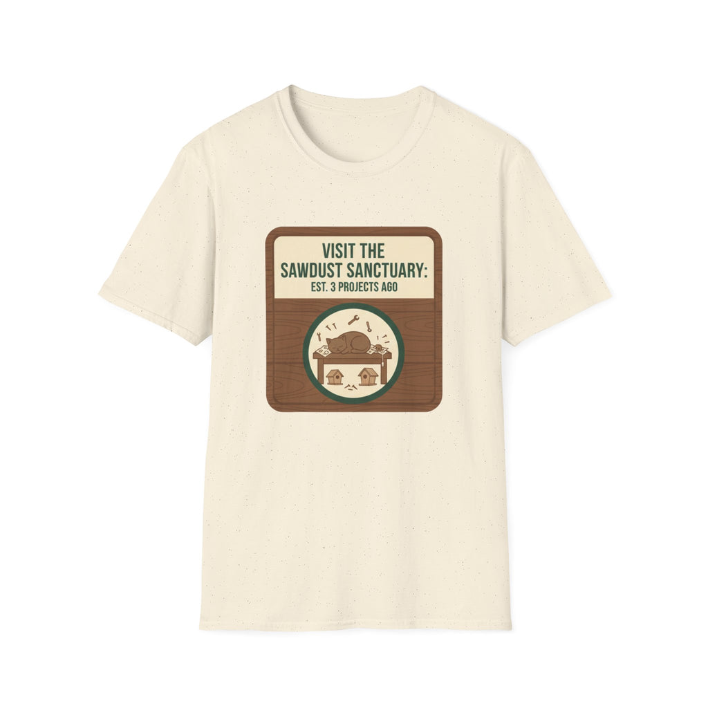 Plaque Visit Sawdust Sanctuary T-Shirt