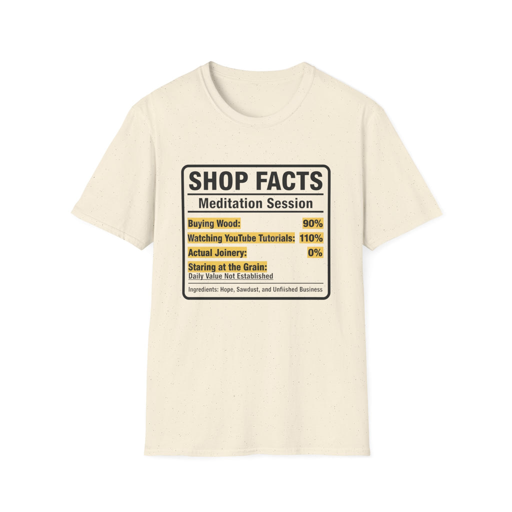 Nutrition Facts Shop Facts T-Shirt