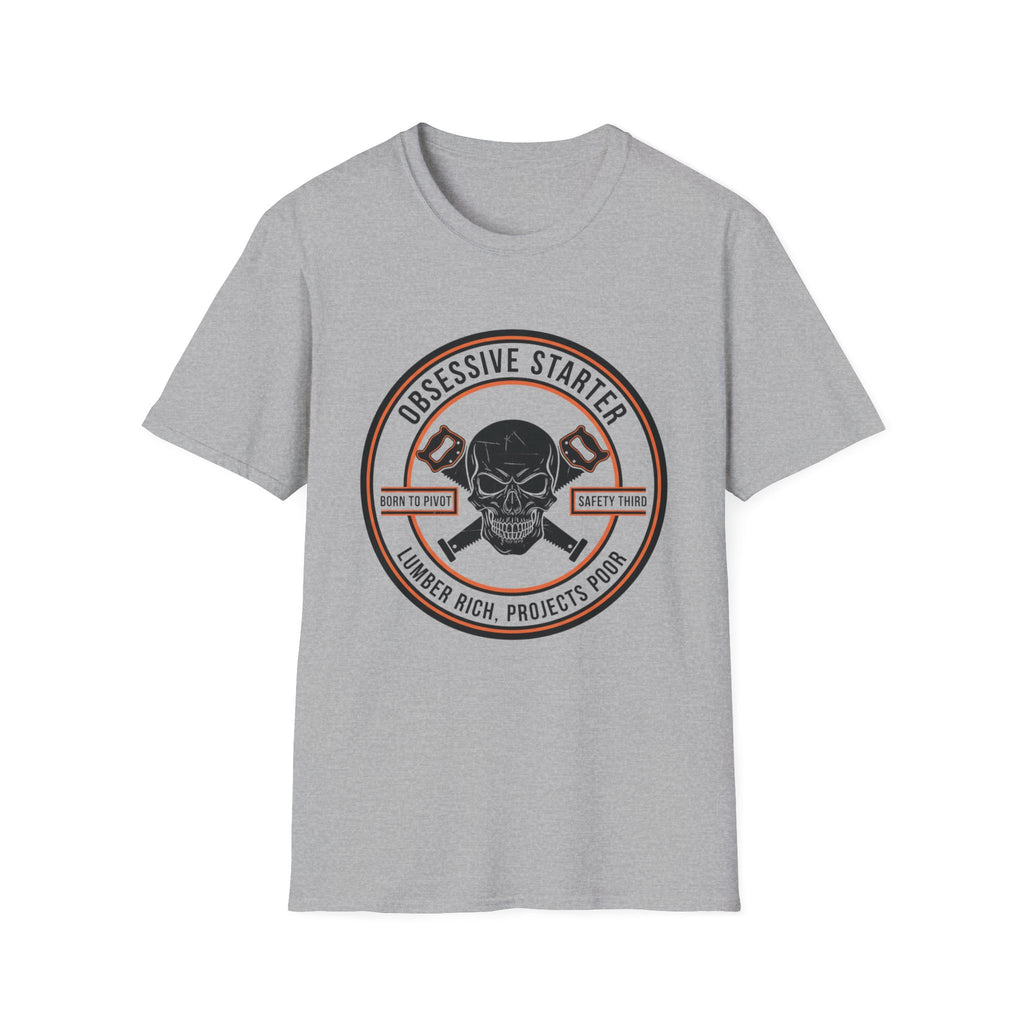 Skull Stamp Lumber Rich Projects Poor T-Shirt