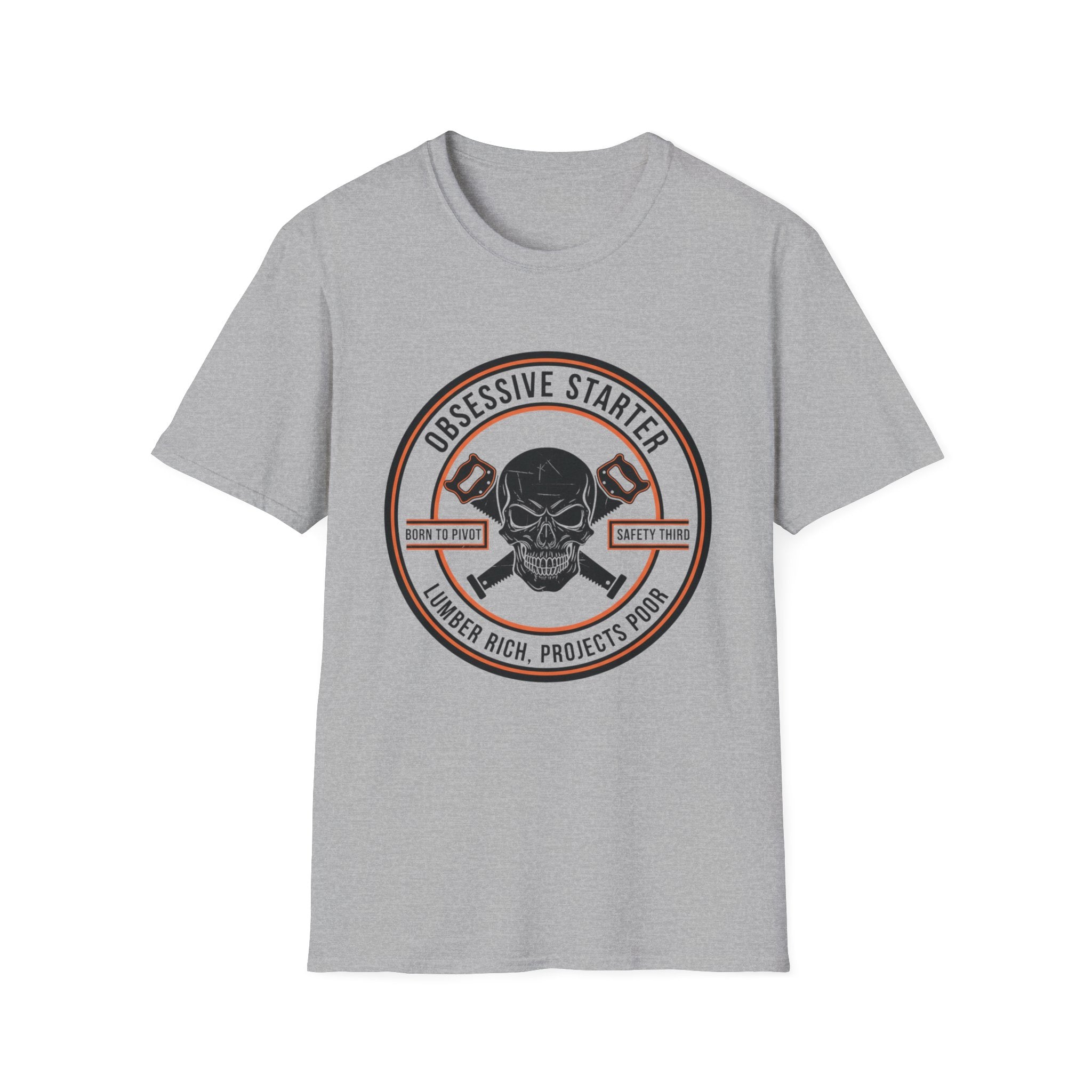 Skull Stamp Lumber Rich Projects Poor T-Shirt