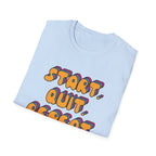 Start Quit Repeat Groovy T-Shirt
