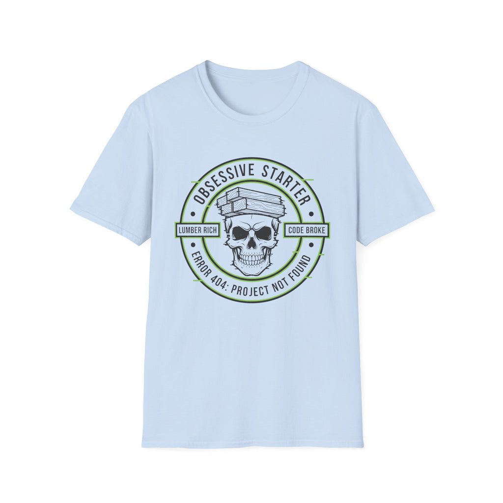 Skull Stamp 404 Project Not Found T-Shirt