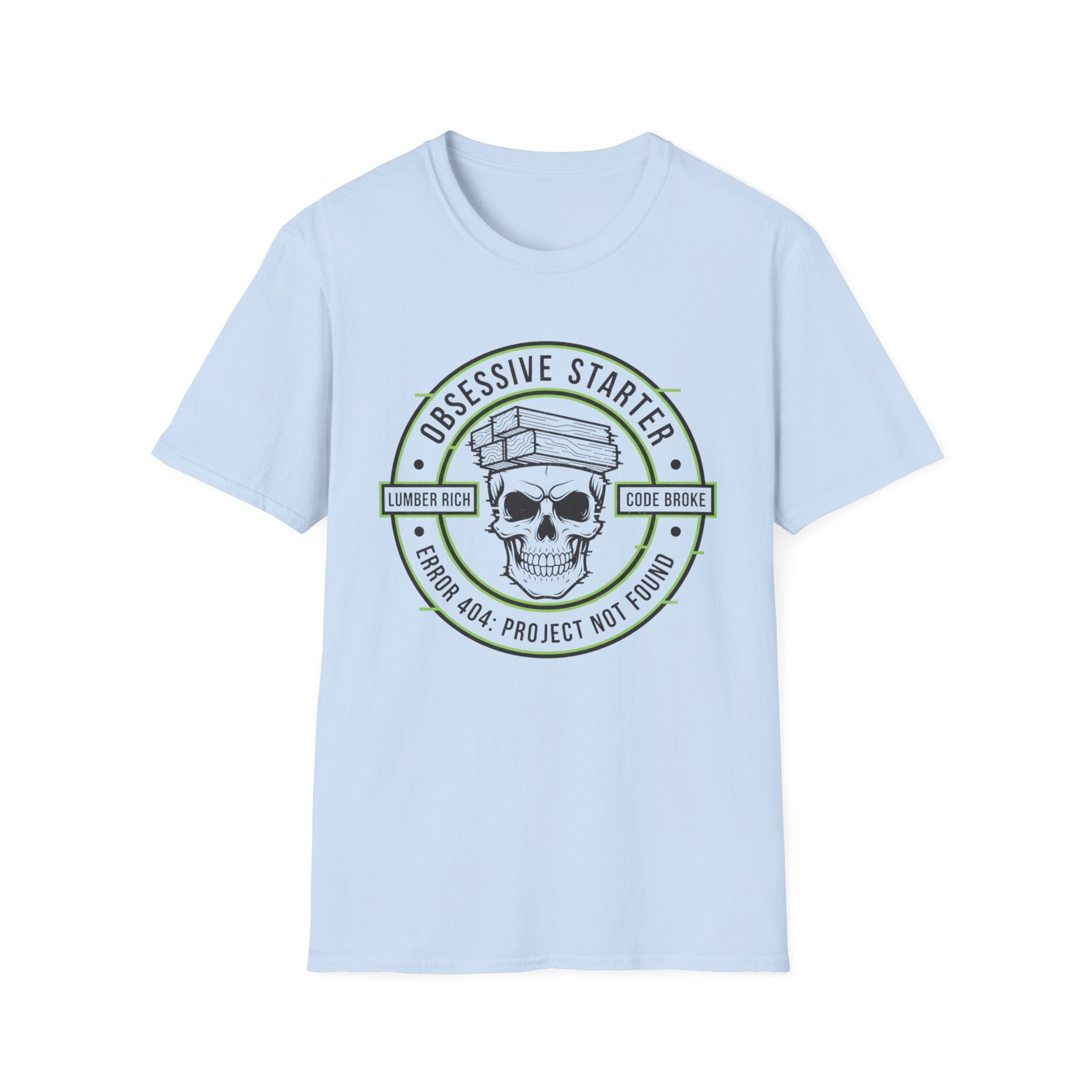 Skull Stamp 404 Project Not Found T-Shirt