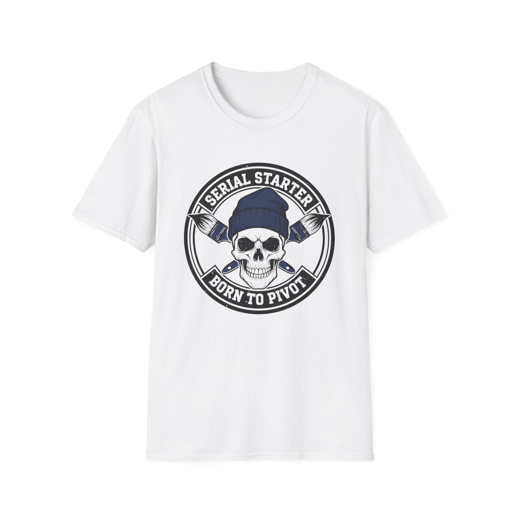 Skull Serial Starter Born To Pivot T-Shirt