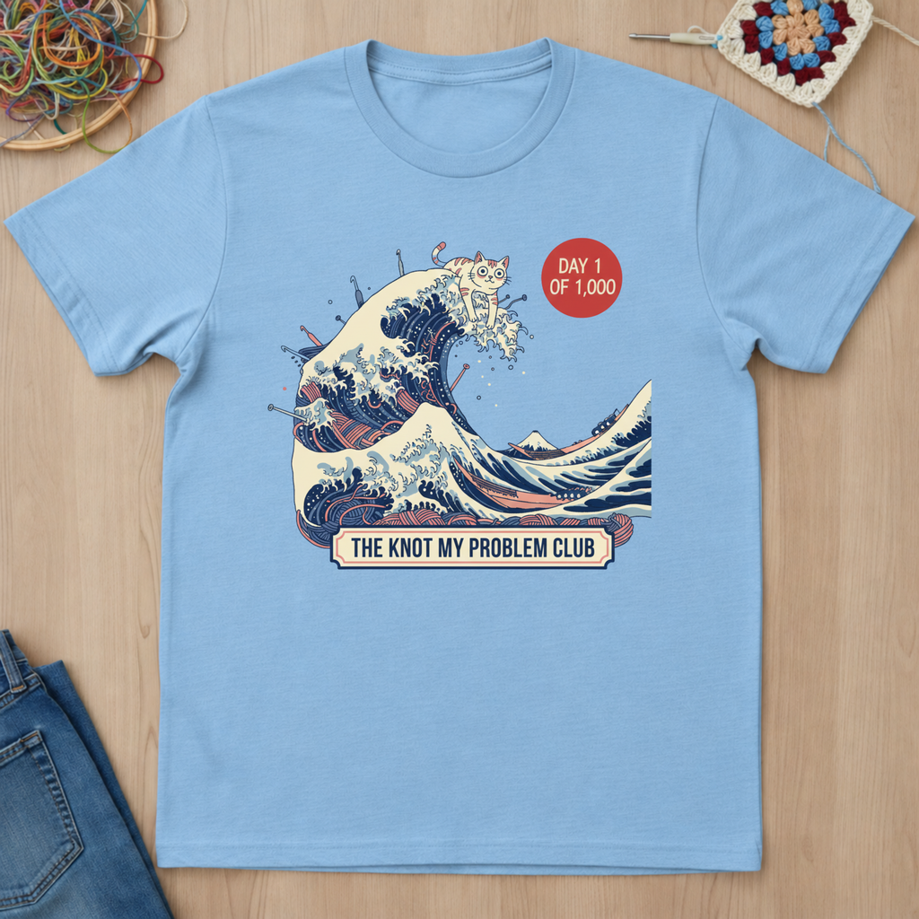 Cat Wave The Knot My Problem Club T-Shirt
