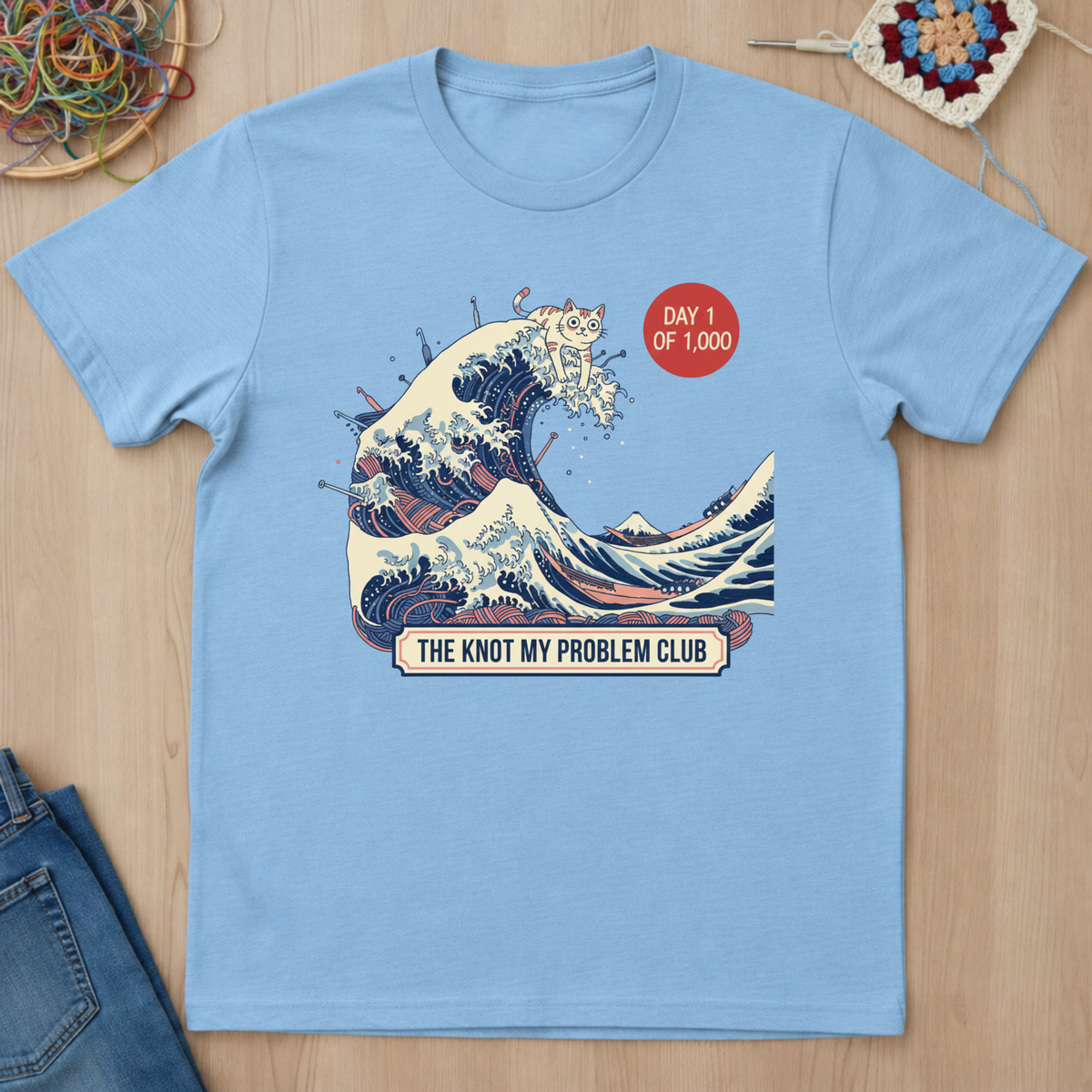 Cat Wave The Knot My Problem Club T-Shirt