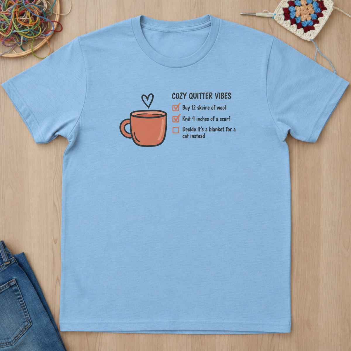 Cozy Quitter Vibes T-Shirt