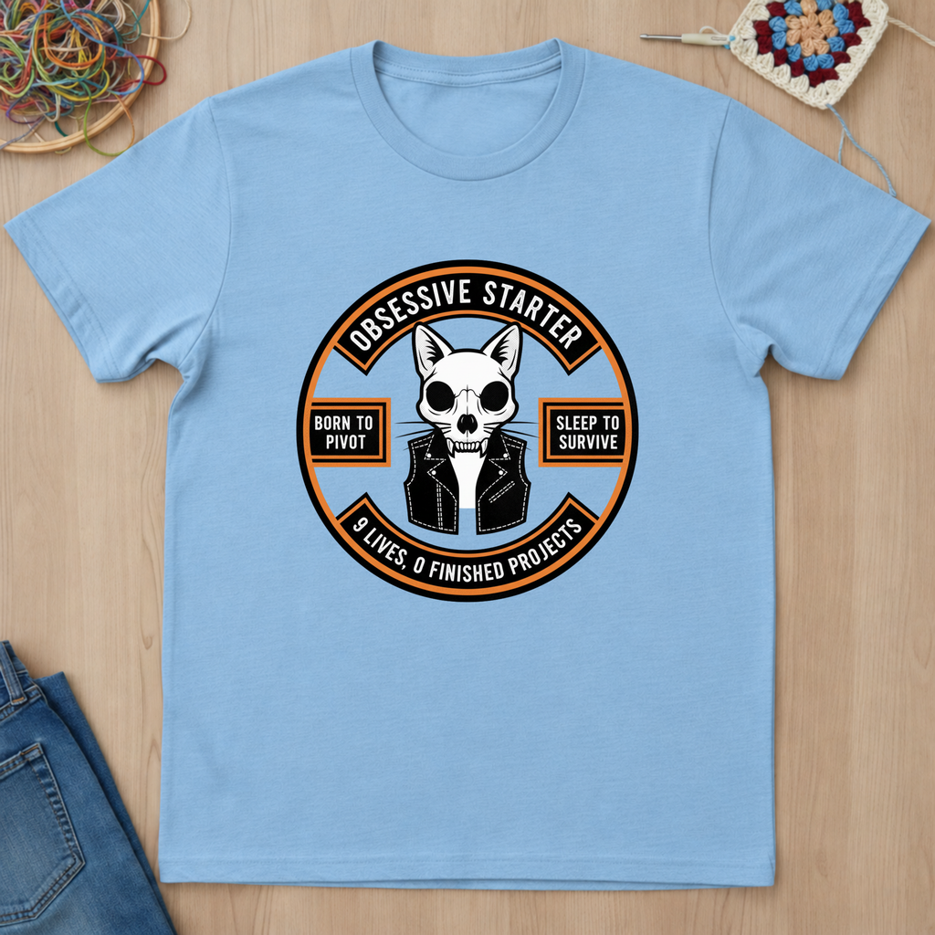 Cat Nine Lives Zero Finished Projects T-Shirt