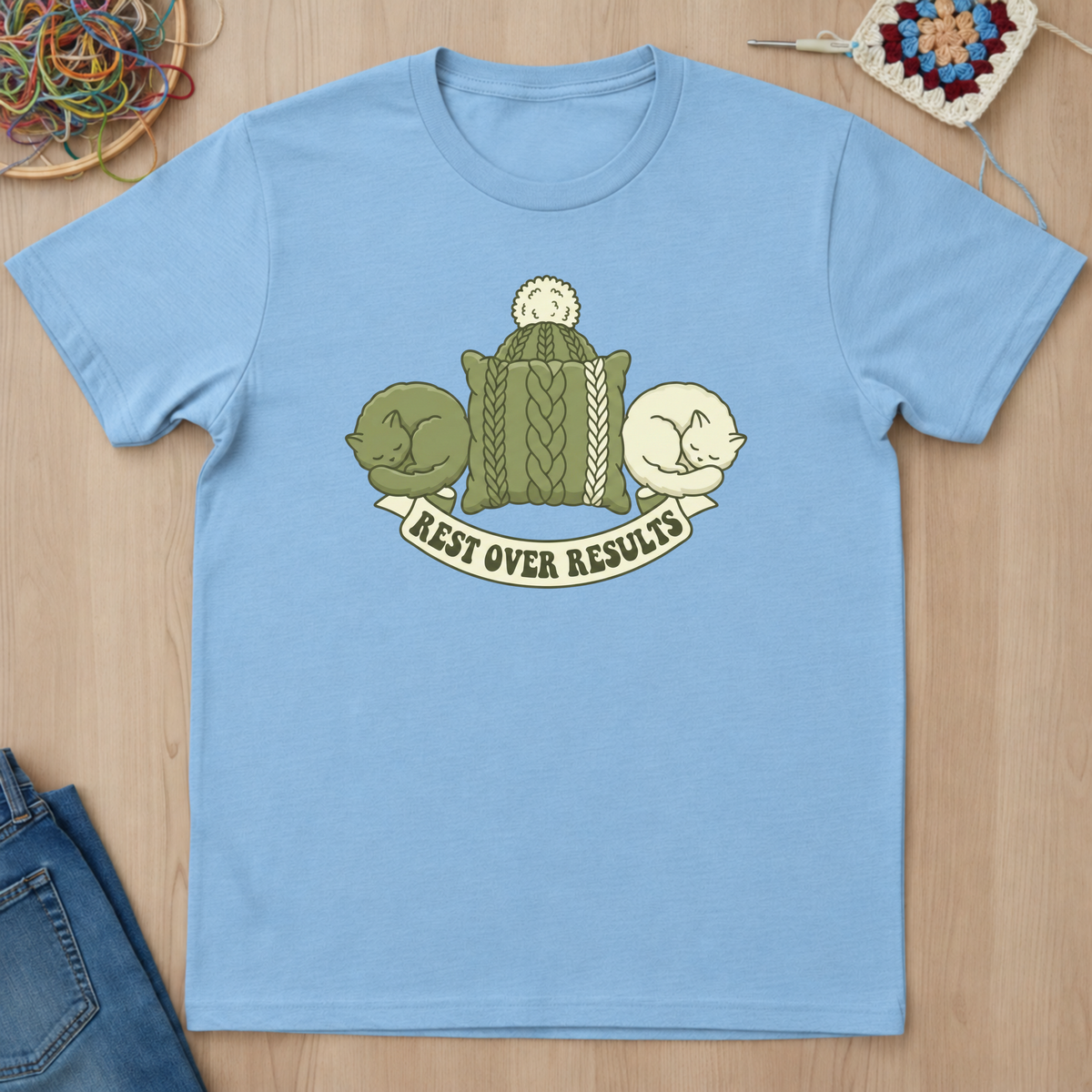 Cats Rest Over Results T-Shirt