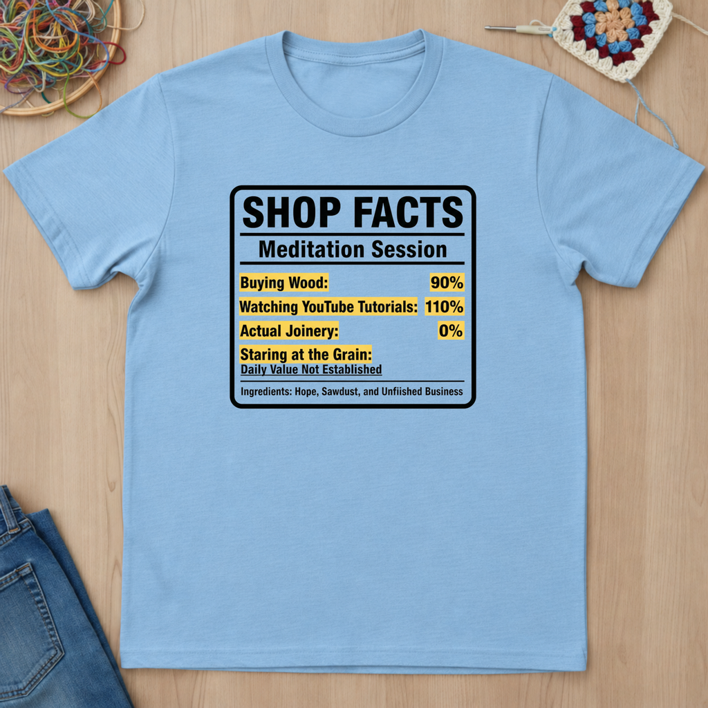 Nutrition Facts Shop Facts T-Shirt