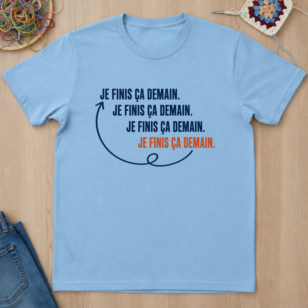 Je finis ça demain
