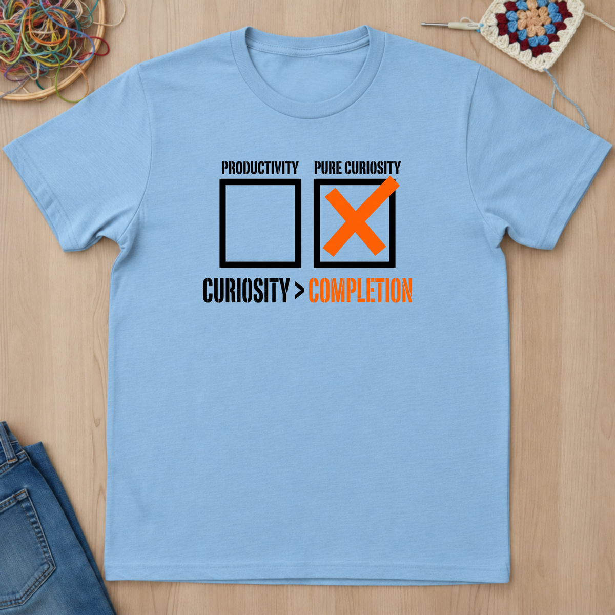 Productivity Pure Curiosity Completion T-Shirt