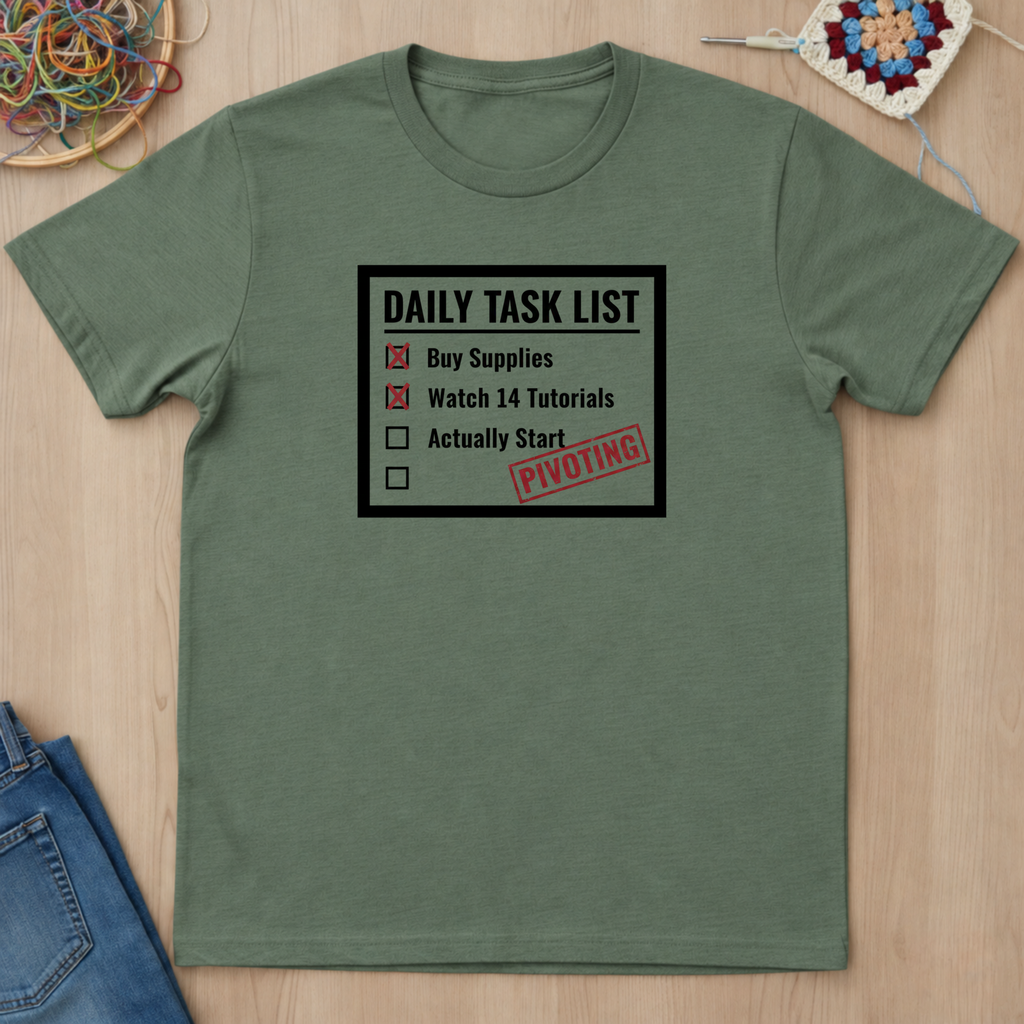 Checklist Daily Task List Pivoting T-Shirt