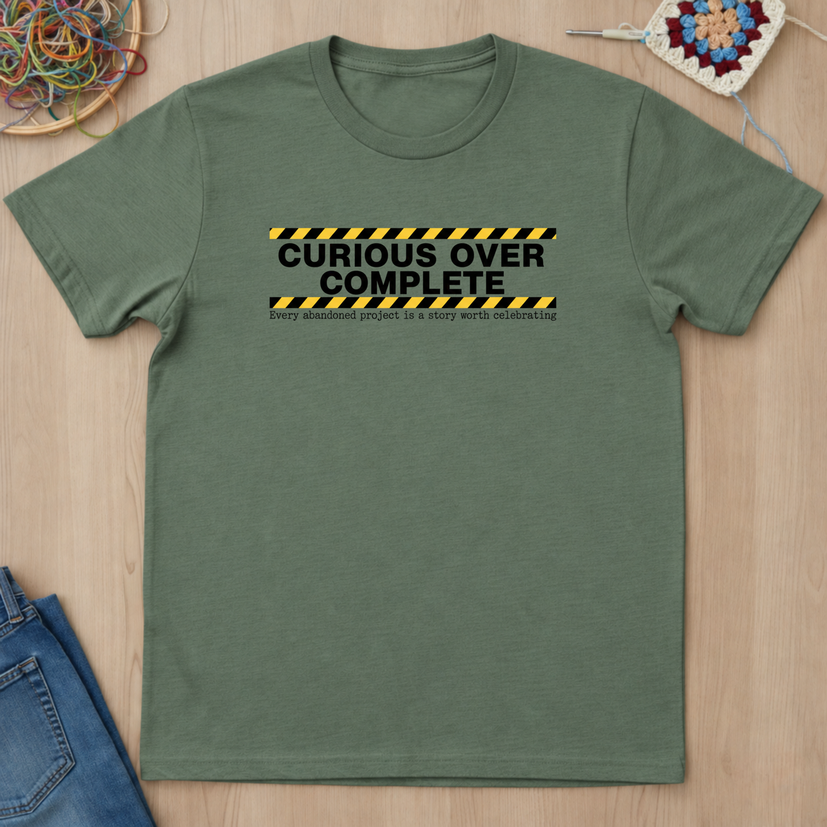 Curious Over Complete T-Shirt