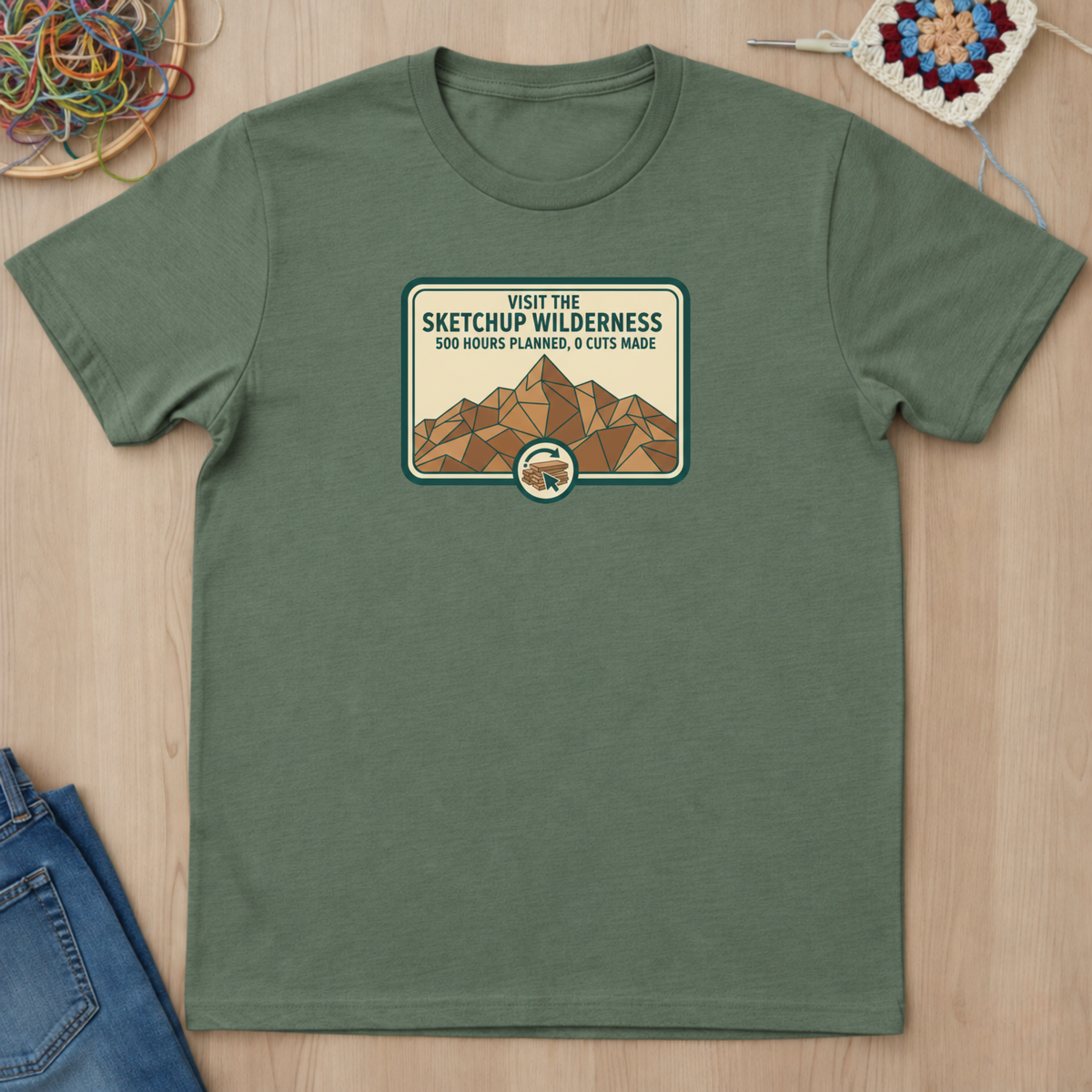 Plaque Visit The Sketchup Wilderness T-Shirt