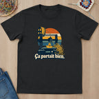 T-shirt mockup — Black