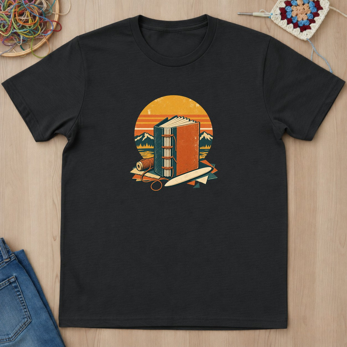 T-shirt mockup — Black