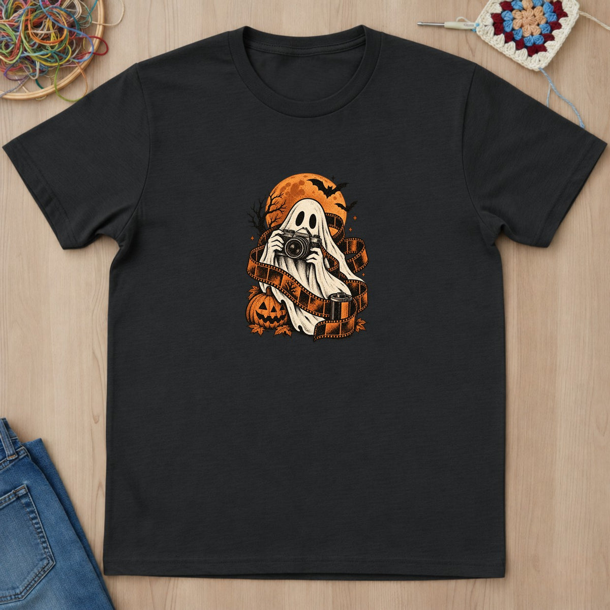 T-shirt mockup — Black