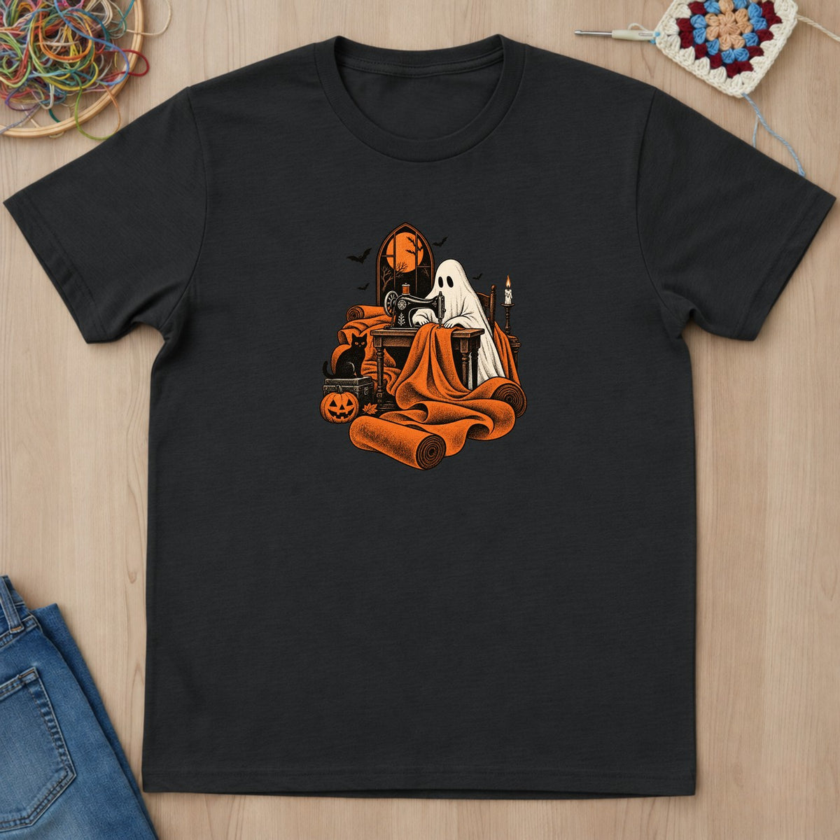T-shirt mockup — Black
