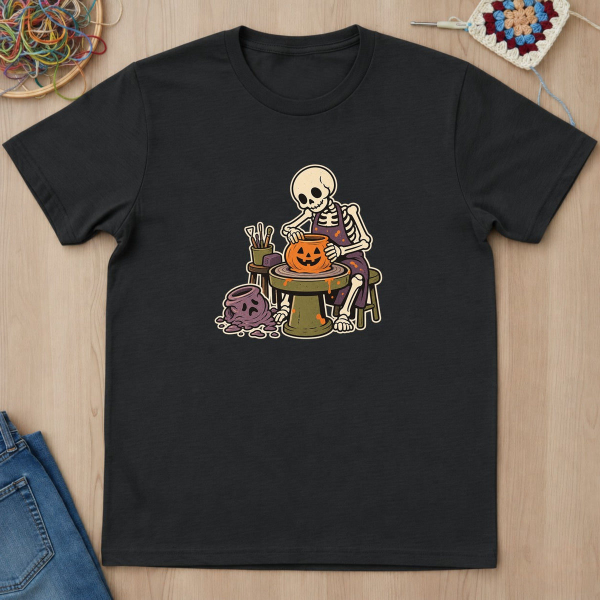 T-shirt mockup — Black
