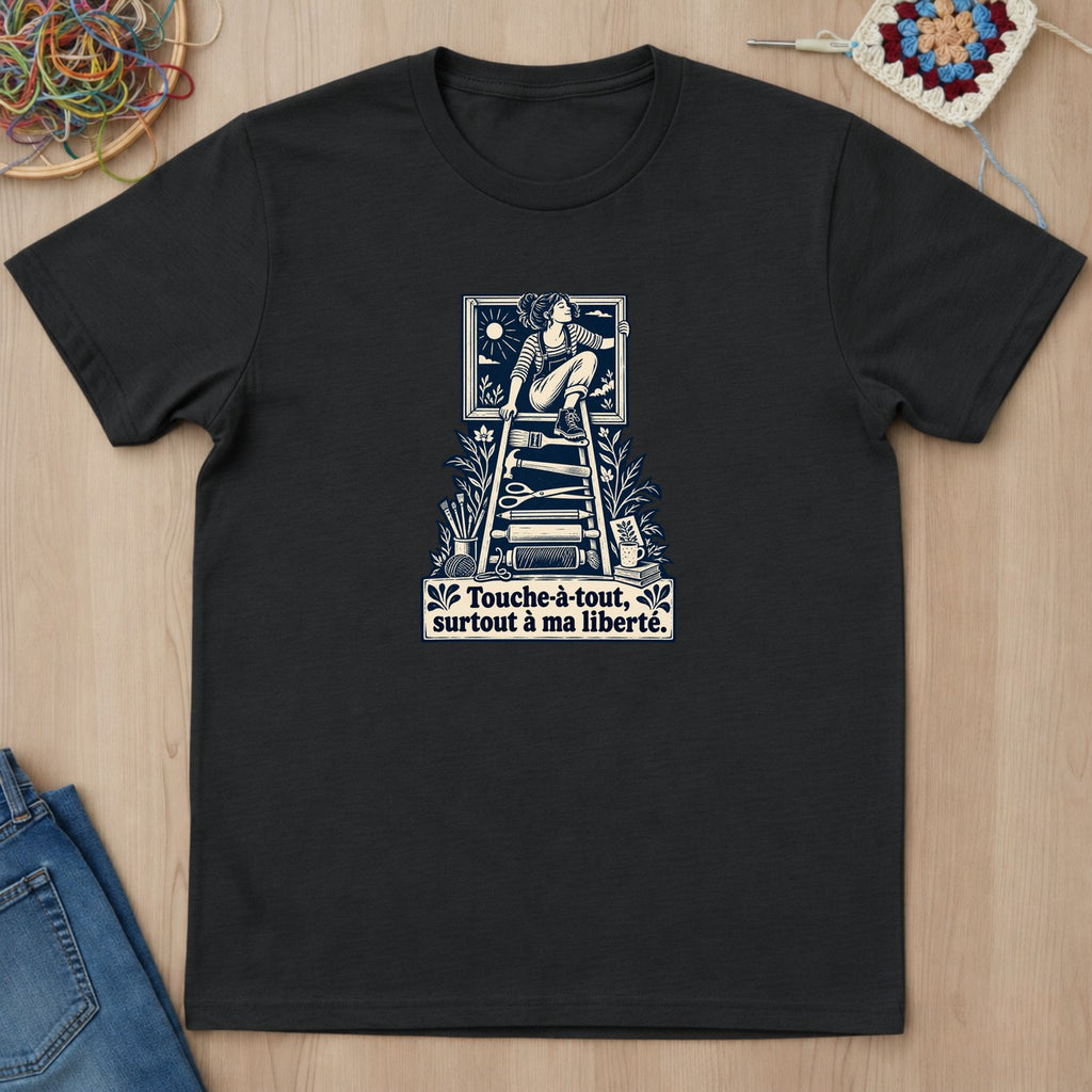 T-shirt mockup — Black