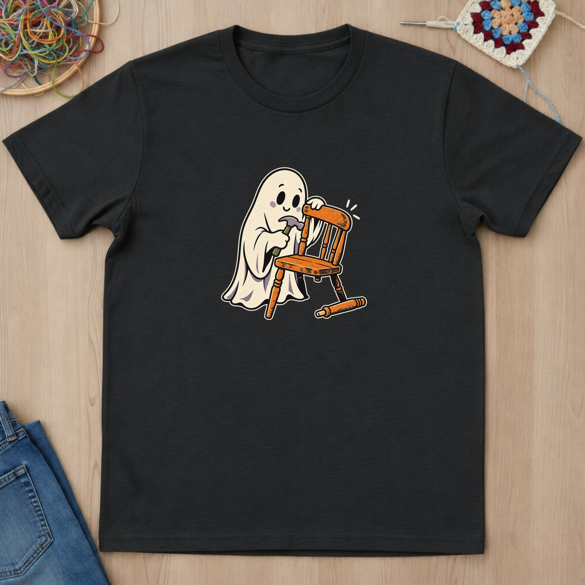 T-shirt mockup — Black