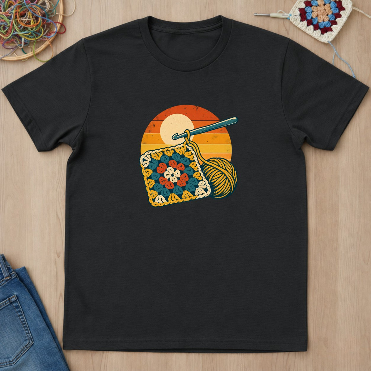 T-shirt mockup — Black