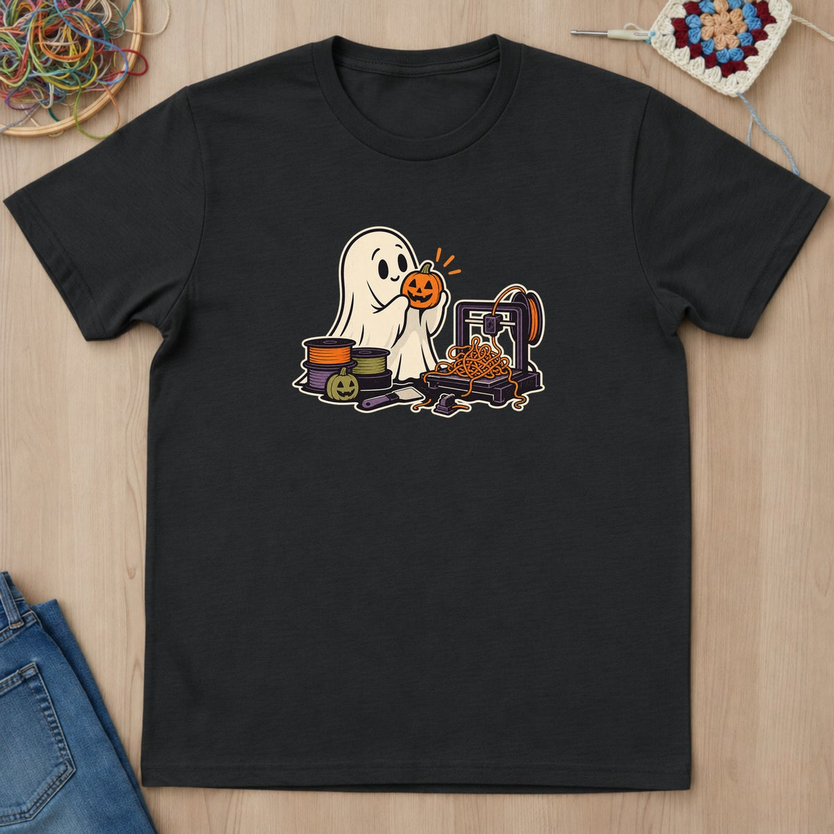 T-shirt mockup — Black