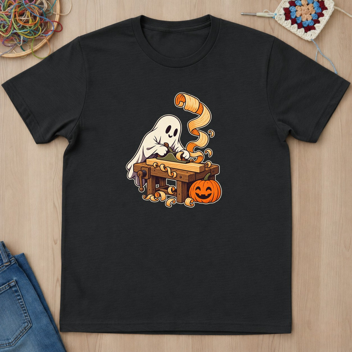 T-shirt mockup — Black