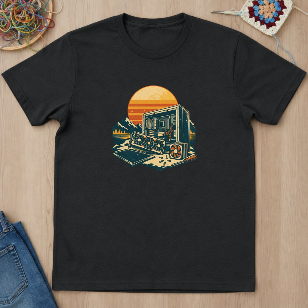 T-shirt mockup — Black