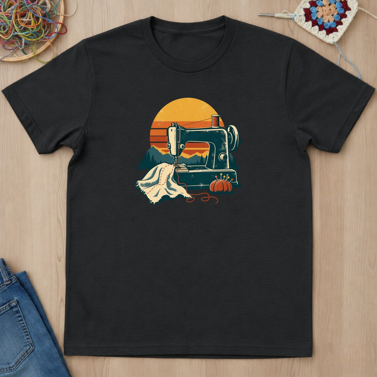 T-shirt mockup — Black