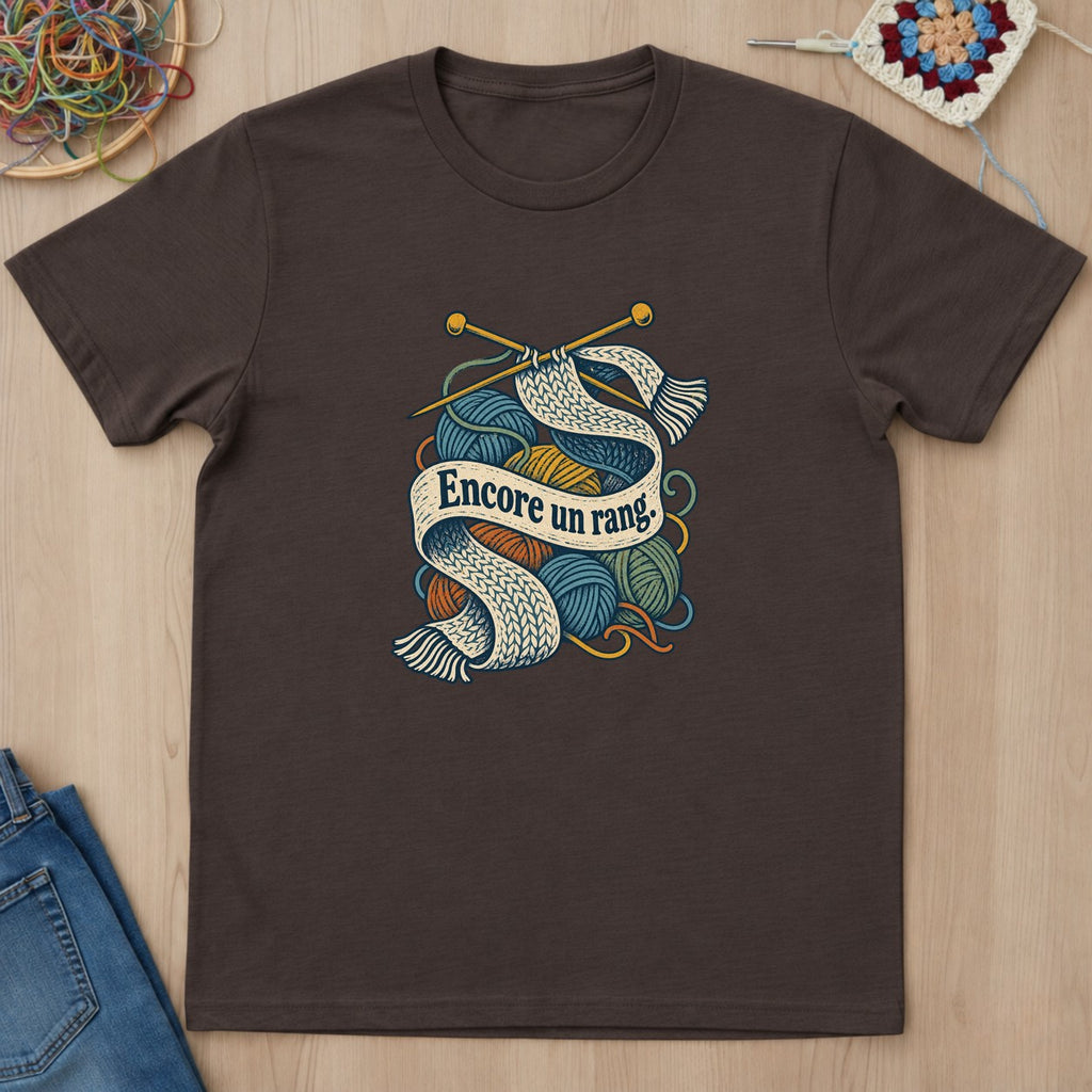 T-shirt mockup — Dark Chocolate