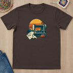 T-shirt mockup — Dark Chocolate