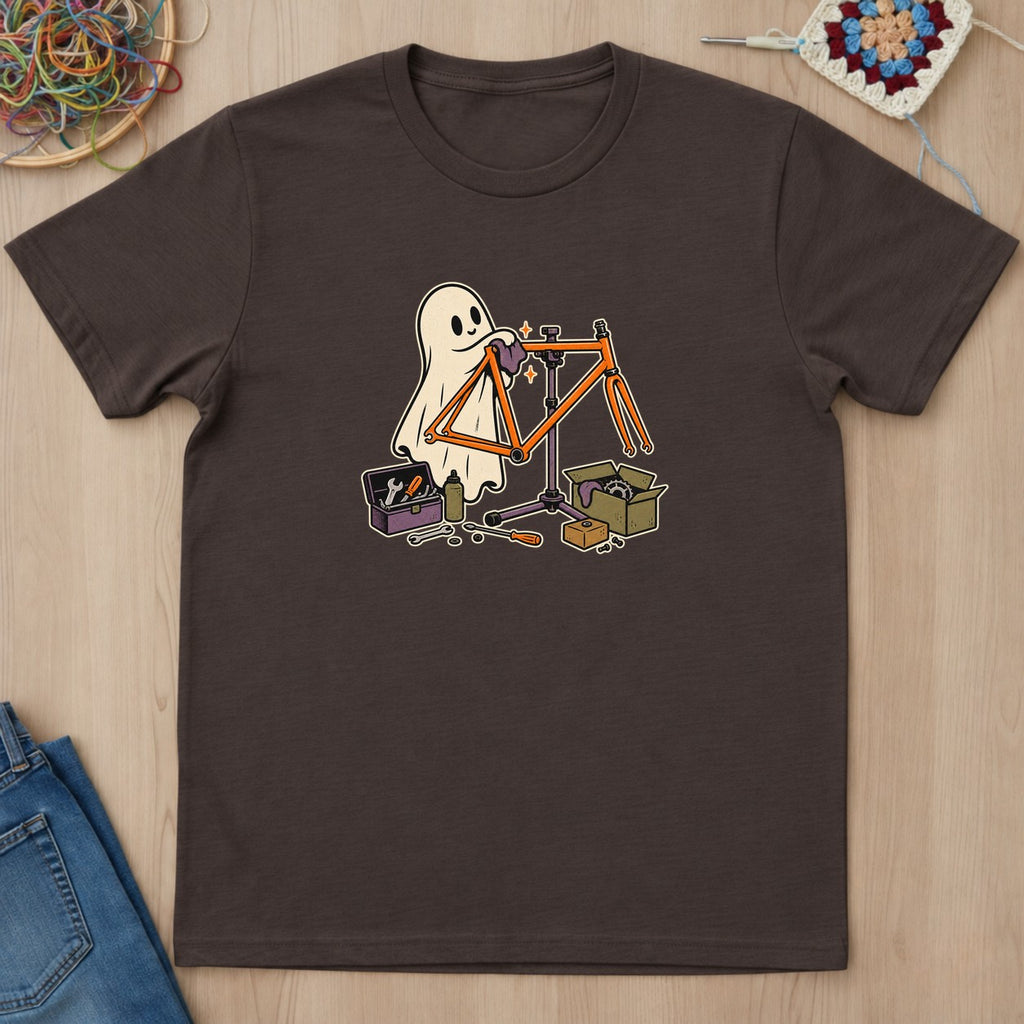 T-shirt mockup — Dark Chocolate