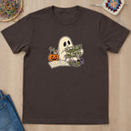 T-shirt mockup — Dark Chocolate