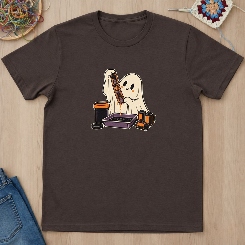 T-shirt mockup — Dark Chocolate