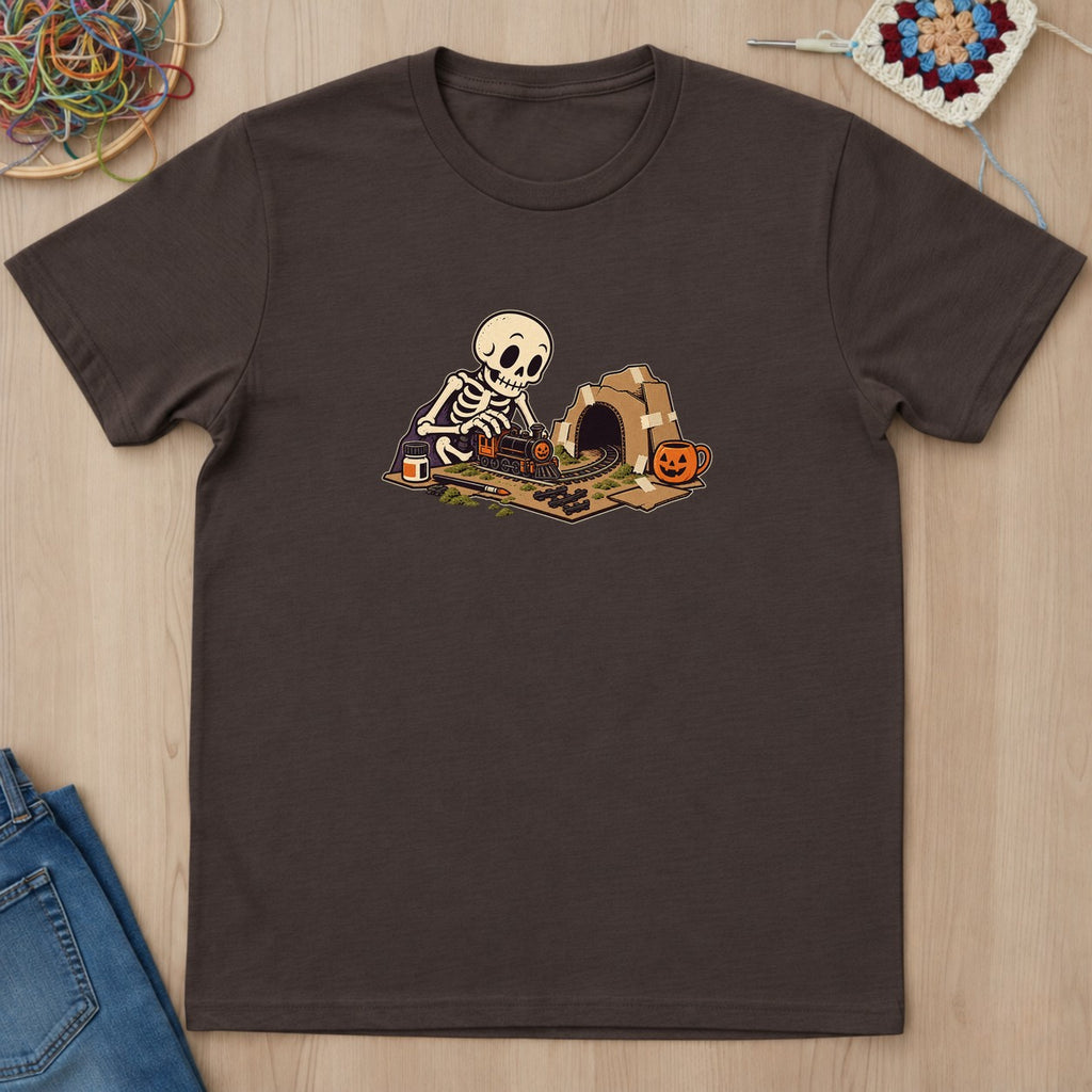T-shirt mockup — Dark Chocolate