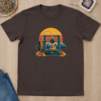 T-shirt mockup — Dark Chocolate