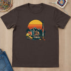 T-shirt mockup — Dark Chocolate