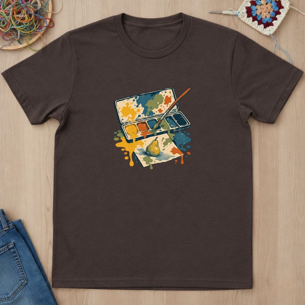 T-shirt mockup — Dark Chocolate