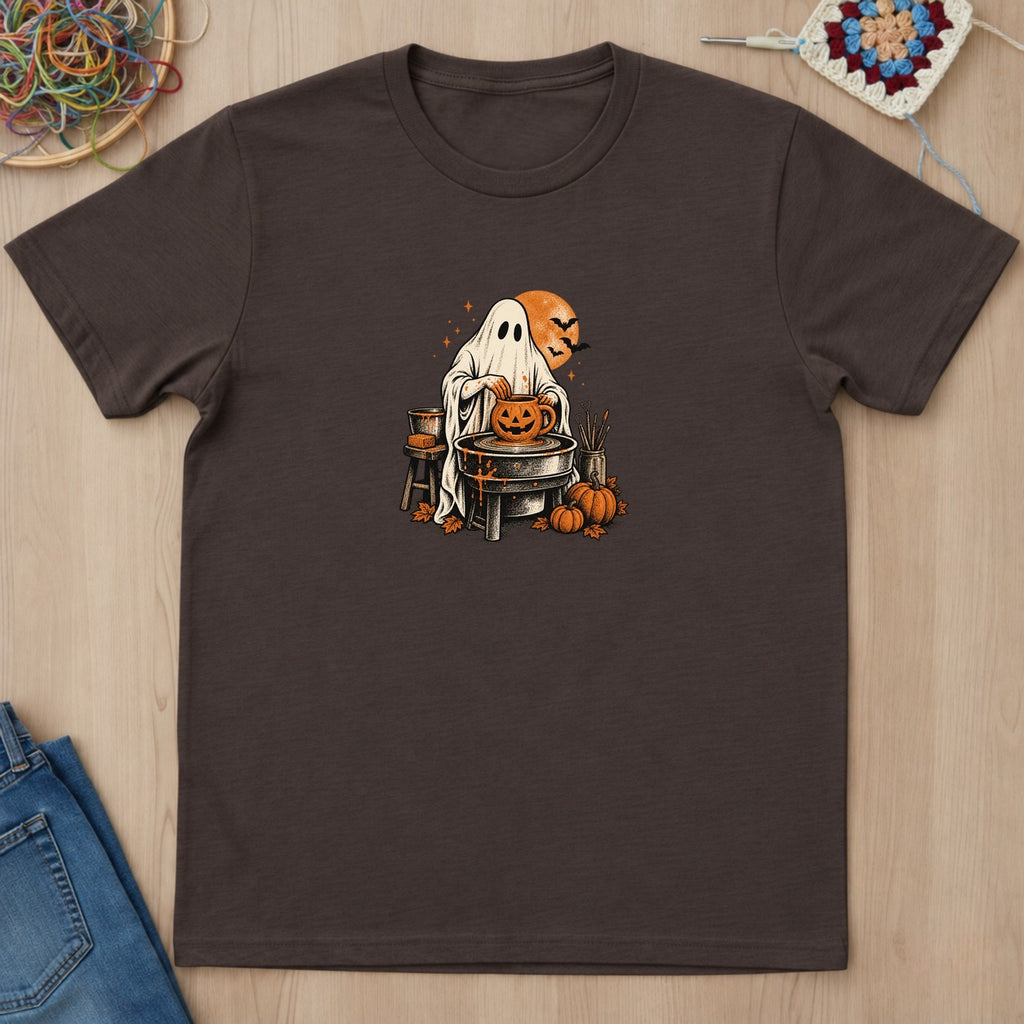T-shirt mockup — Dark Chocolate