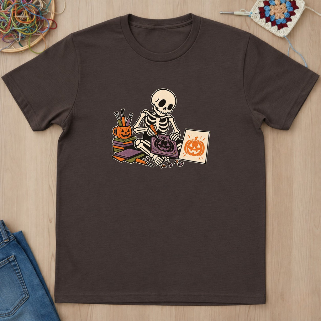 T-shirt mockup — Dark Chocolate