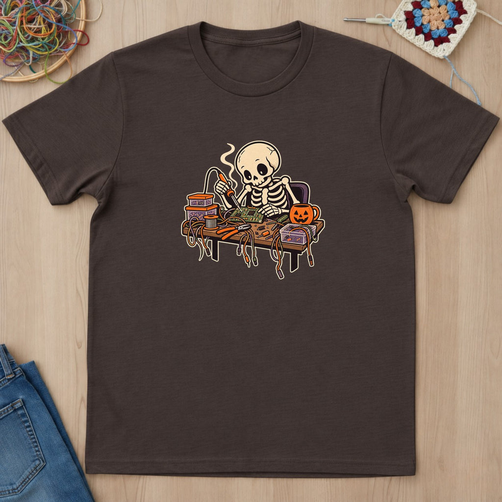 T-shirt mockup — Dark Chocolate