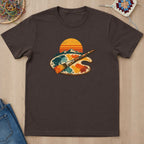 T-shirt mockup — Dark Chocolate