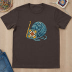 T-shirt mockup — Dark Chocolate