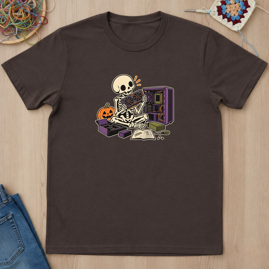 T-shirt mockup — Dark Chocolate